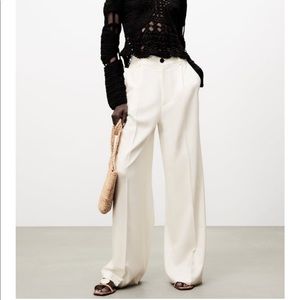 Zara menswear cream trousers